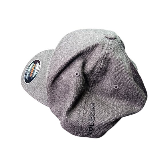 NWT Volcom Full Stone Logo Flexfit Hat Cap Size L-XL Gray - Picture 8 of 10